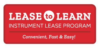 Lease to Learn Logo, Instrument Lease Program, Convenient, Fast, and Easy!