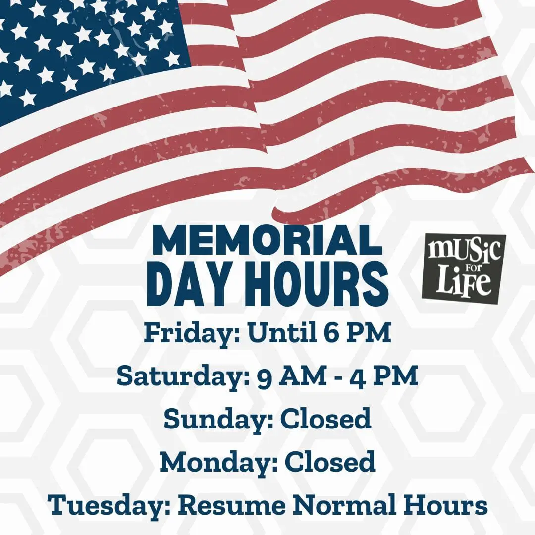 Memorial Day Hours at White House of Music