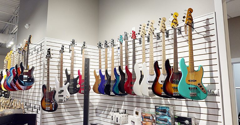 A large selection of instruments at the Brookfield location