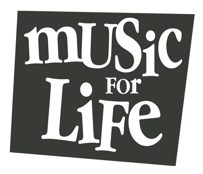 Music for Life, Black and White Logo