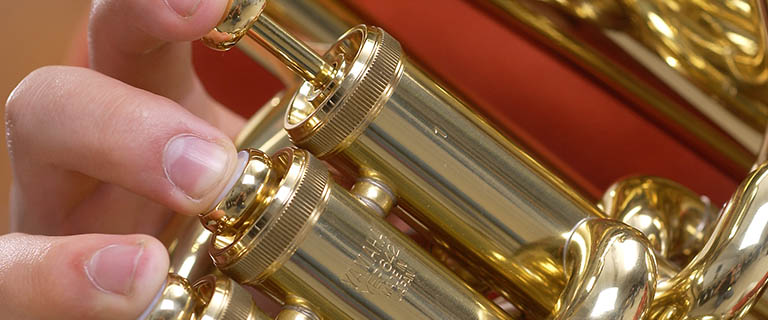 Up close Yamaha Trumpet