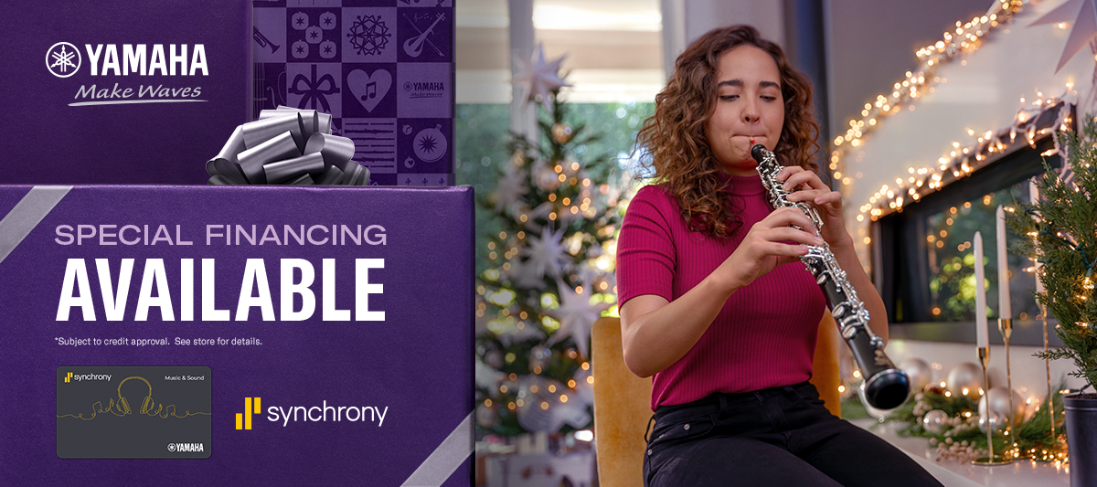 Yamaha Band Promotion, Special Financing available through Synchrony.